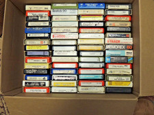 ESTATE LOT OF 60/ 8 TRACK TAPES- PRICED TO SALE.