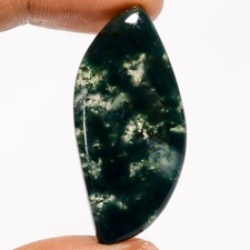 100 Natural Moss Agate Fancy Shape Cabochon Gemstone 33 Ct. 41X20X5 mm UG-2254