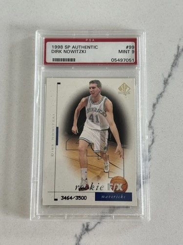 1998-99 SP Authentic F/X /3500 Dirk Nowitzki #99 PSA 9 MINT Rookie RC HOF