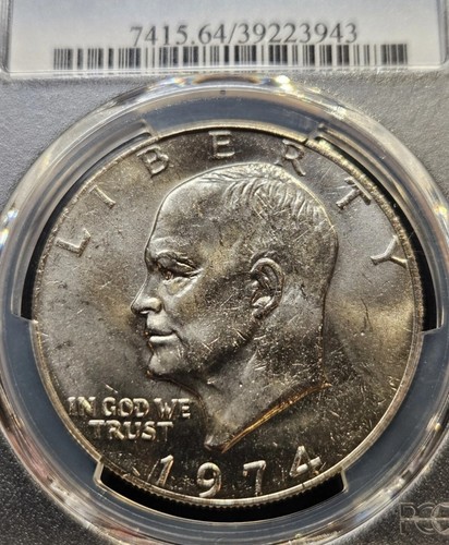 🔥 1974 Eisenhower Dollar - PCGS MS64 - Certified U.S. $1 Coin - Bild 3 von 4