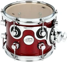 DW Design Series Rack Tom - 7 x 8 inch - Cherry Stain