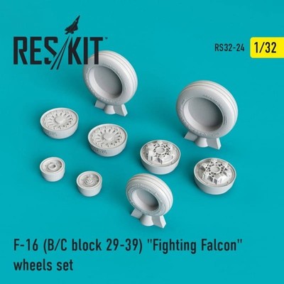 F-16 (B/C) block 25-32 Fighting Falcon wheels set / 1:32