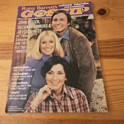 Rona Barrett's Gossip Magazine Aug 1977 John Ritter Suzanne Somers Laufer