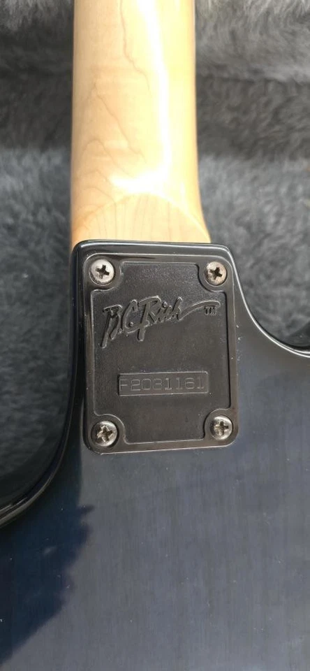 6-струнная синяя электрогитара BC Rich серии N.J. Bich с чехлом - Изображение 2 из 4