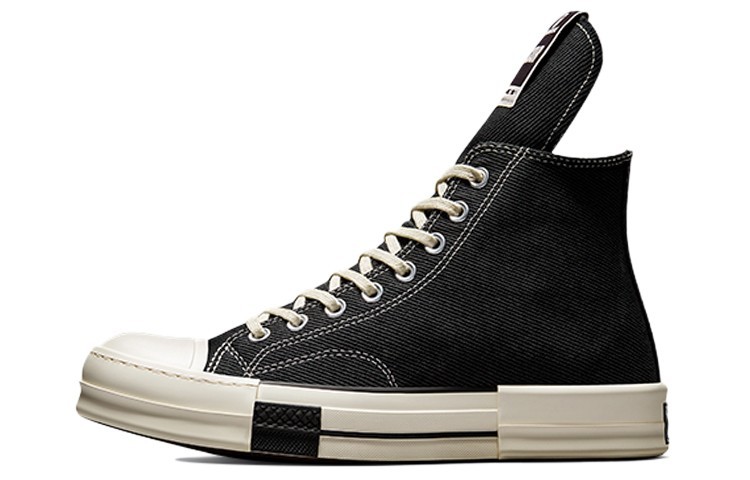 Rick Owens×Converse DRKSTAR 24.5 Converse Drkstar Hi Rick Owens Drkshdw Black Egret - A00130C Size