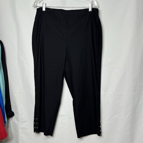 Cato Damengröße 16 W klassische Überziehhose schwarz Nieten Komfort Stretch - Bild 3 von 8