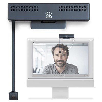 Pro 4K HD Webcam with Eye Contact, Noise Cancelling Mic, Plug and Play USB fo...