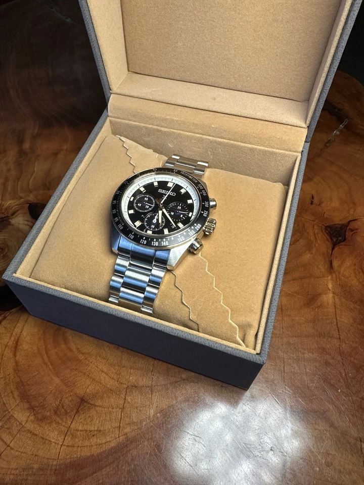 Seiko Prospex Speedtimer/ schwarz gold/ Solar/ Chronograph - Bild 4 von 4