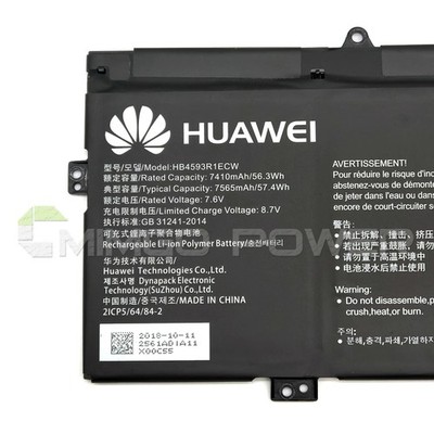New Genuine HB4593R1ECW Battery for Huawei matebook X Pro i5 i7