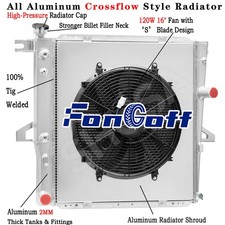 4 Row Radiatorshroud Fan Fit Ford Ranger 1985-1994mazda B4000 4.0l 1998-2010