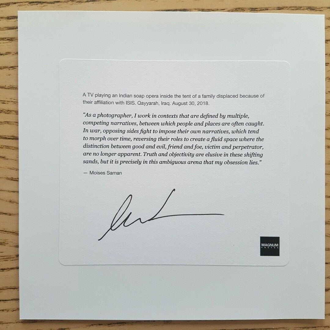 MOISES SAMAN - PHOTO SIGNÉE - MAGNUM SQUARE PRINT - EDITION LIMITEE image 2