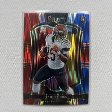 2025 Select #158 Tahj Brooks RC RED & BLUE SHOCK PRIZM Bengals Rookie Card 