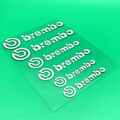 6pc Auto Bremssattel Aufkleber für Brembo Reflektierende Schriftzug Fahrzeug~ - Bild 1 von 4