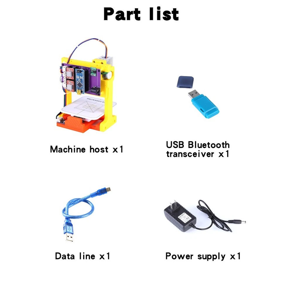 Micro Bluetooth Wireless Laser Engraving Machine DIY Grbl For Arduino KIT - Image 2 of 4