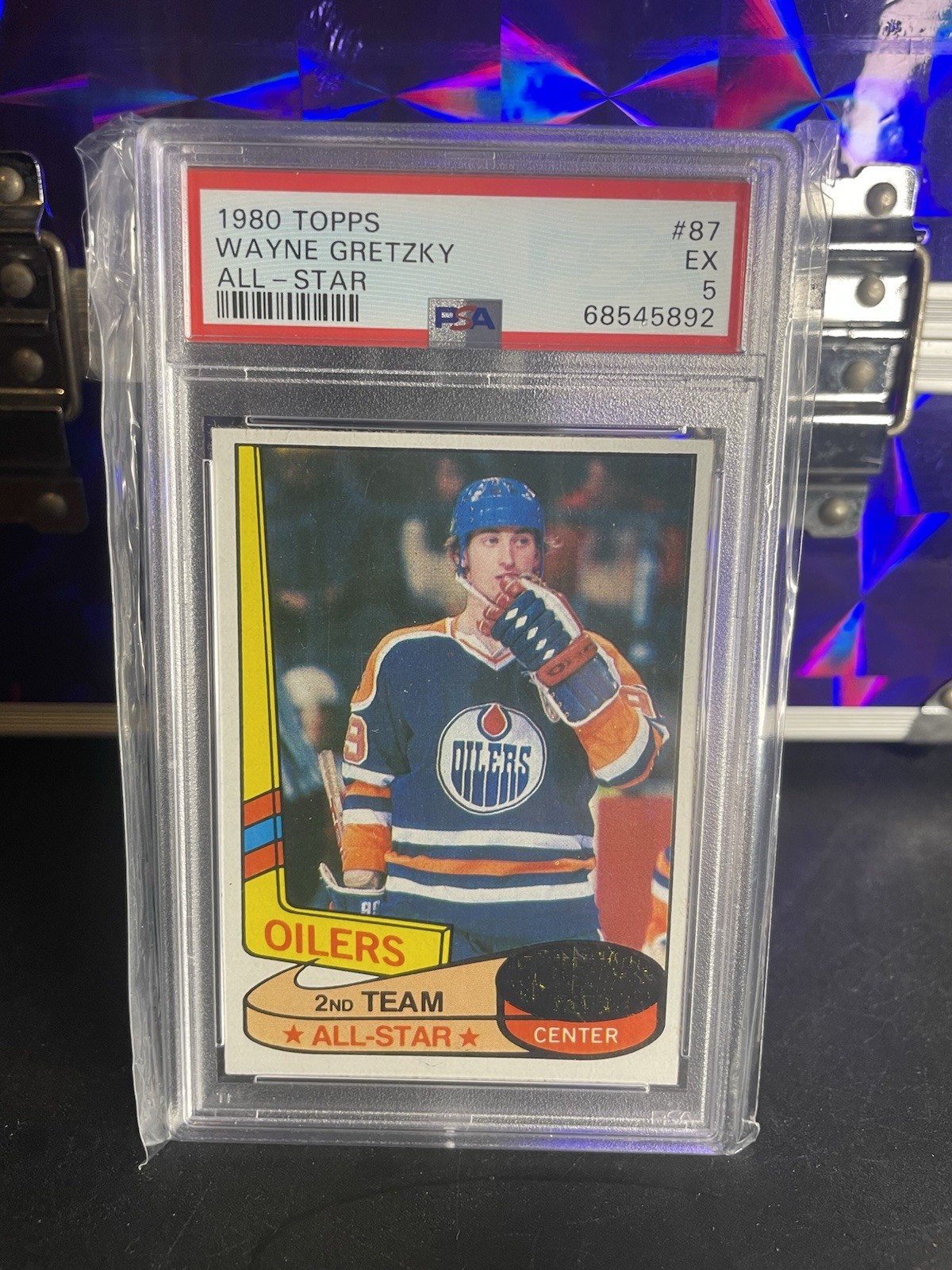 Topps 1980 Wayne Gretzky Edmonton Oilers All-Star #87 PSA 5 Graded