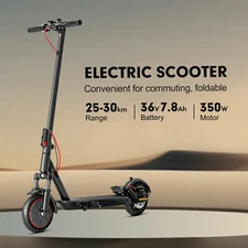 350W 8.5" Tire E-Scooter, Dual Suspension - Best Birthday & Christmas Present