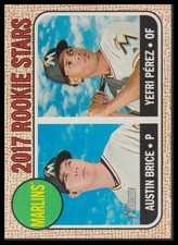 2017 Topps Heritage - Rookie Stars Austin Brice, Yefri Pérez #42 (RC)