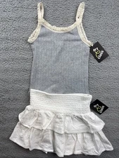 Art Class Girls Youth Small 6/7 Ruffle Smocked Skirt & Tank Top Outfit