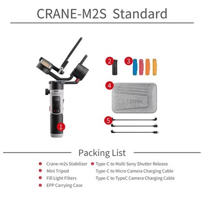 Zhiyun Crane M2S Smartphone Gimbal 3-Axis Gimbal Stabilizer Mirrorless Camera