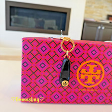 Tory Burch Ballet Flat Shoe Key Fob Chain Keychain Bag Charm  129 NWT