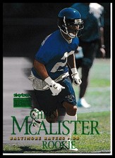 1999 SkyBox Premium #218b Chris McAlister Action Shot with Streak Ravens