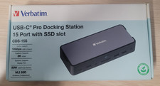 Verbatim USB-C Pro SSD Enclosure Universal 15-in-1 Docking Station 32173