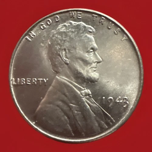 STUNNING BU HIGH GRADE 1943 P STEEL PENNIES WWII WARTIME CENT SEE PICS 1526