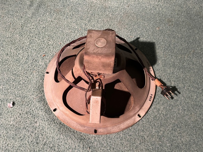 c. 1940 12" Jensen field coil speaker Farnsworth 815-1 1-D-1627 for recone