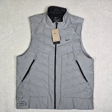 Nike Therma Fit ADV Reflective Silver Running Vest Mens XLT FZ1131-035 XL Tall