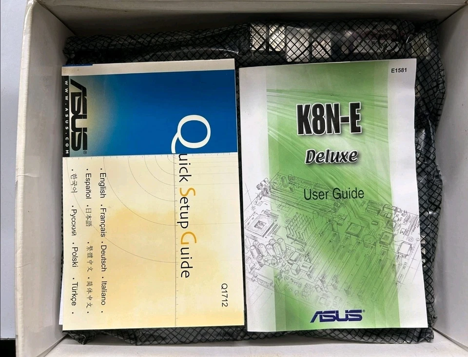 Motherboard Asus DELUXE K8NE Sockel 754 Mit OVP Zubehör (ungetestet) - Bild 4 von 4