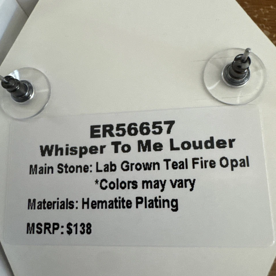 БОМБА ВЕЧЕРИНКИ ОКТЯБРЯ 2025 СЕРЬГИ ШЕПОТ МНЕ ГРОМЧЕ БИРЮЗОВЫЙ ОГОНЬ ОПАЛ ER56657 - Изображение 4 из 4