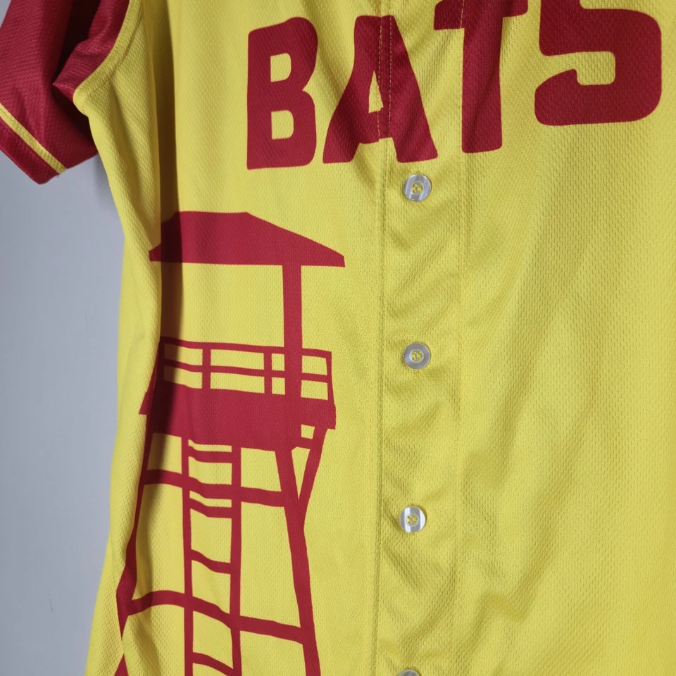Camiseta de béisbol Louisville Bats Rescue Hi Surf para hombre talla 46 amarillo océano Foto 3 de 4