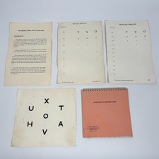 Sheridan Gardiner Test Visual Activity Keeler Kit Child Optometry NHS Vintage