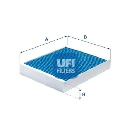 Cabin filter with antibacterial action 34.178.00 UFI for SAAB OPEL CHEVROLET