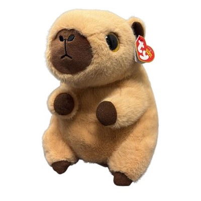 TY Beanie Buddy - LARA the Tan Capybara (10 inch) - MWMTs