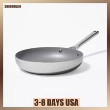 10" Nonstick Stainless Steel Fry Pan Silver - Figmint™: Ceramic Nonstick
