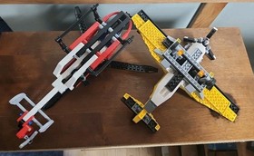 LEGO 8046 Technic Helicopter And 6745 Propeller Plane in good shape