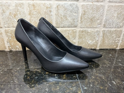 #ad #ad Michael Kors Womens Sz 9 M Dorothy Flex Stiletto High Heel Pump Black Leather $24.99
