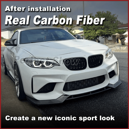 For BMW 2Series F87 M2 Coupe 2016-20 REAL Carbon Fiber Front Bumper Lip Spoiler - Picture 10 of 15