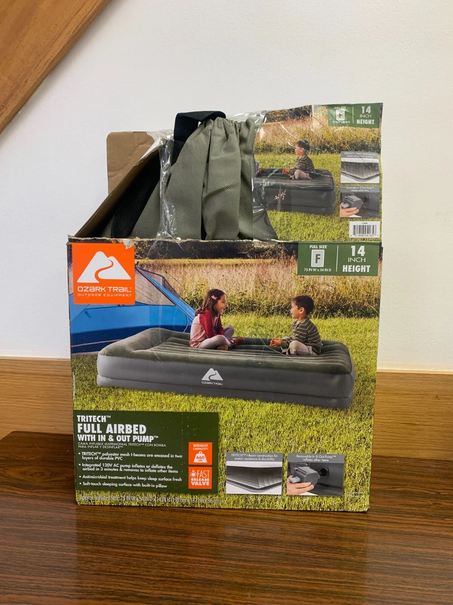 Ozark Trail CAMPING AIR MATTRESS Full Antimicrobial Coating with