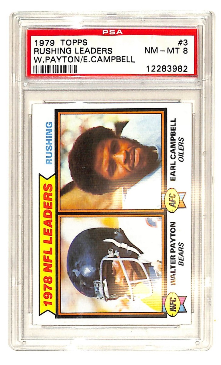 Earl Campbell Walter Payton 1979 Topps Football Rushing Earl Campbell Walter Payton 1979 Topps Football Rushing