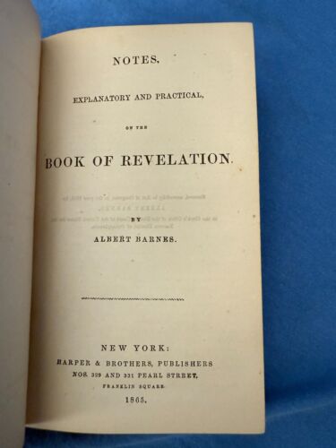 Antique Barnes Notes On The New Testament Bible 1865 Printing Lot of 8 Harper - Imagen 10 de 19