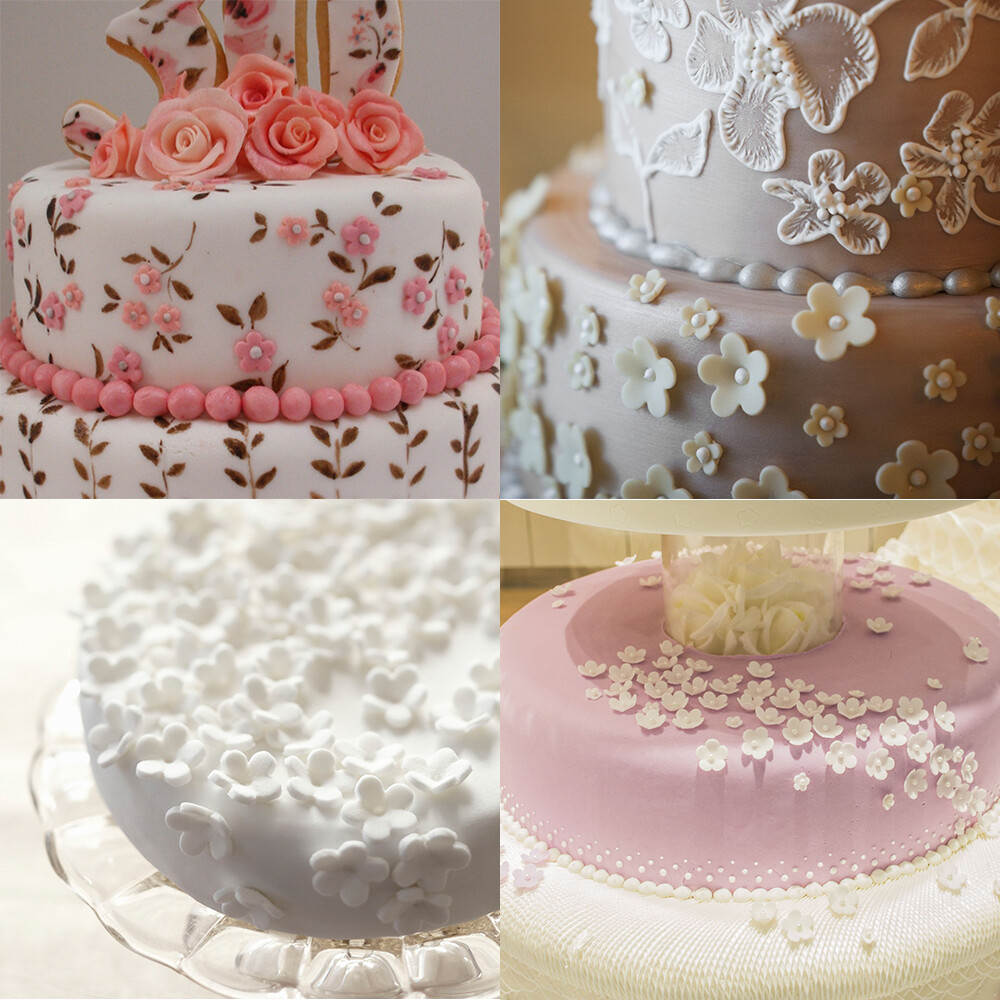 3D Rose Petal Flower Cake Cutter Fondant Icing Tool Decorating Mould