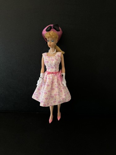 Vintage Barbie Doll Clone Dress & Coat Clothing Hand Made Custom Set - Picture 12 of 22