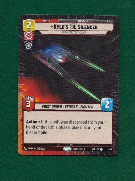 STAR WARS UNLIMITED KYLO'S TIE SILENCER #404 HYPERSPACE SHADOWS OF THE GALAXY
