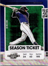 2021 Panini Contenders Optic Green Wave Baseball #67 Ryan McMahon   