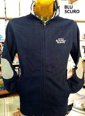 Men's Baci & Embracci Sweatshirt with Embroidered Logo and Elbow Patches art BAM2341