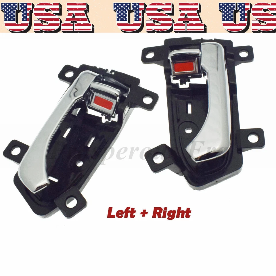For Kia Sportage 11-16 4Pcs Inside Door Handles Chrome Front Rear Left Right US - Image 3 of 4