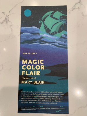 Mary Blair Magic Color Flair Exhibit Card 2014 Walt Disney Family