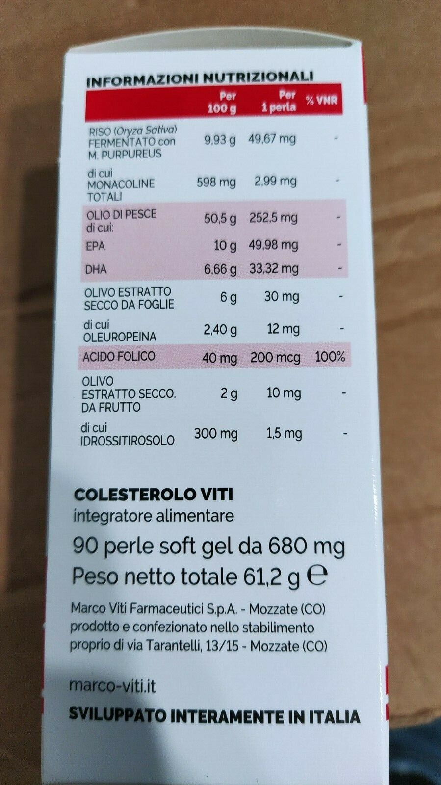Marco viti Omega3 colesterolo 90 Perle | Acquisti Online su eBay